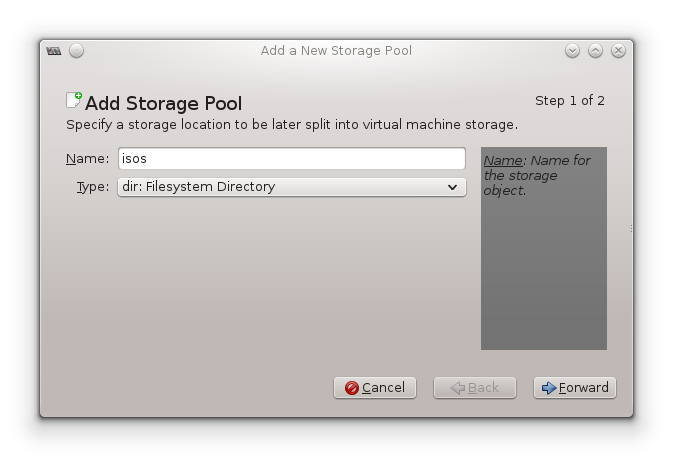 Screenshot de Virtual Machine Manager
