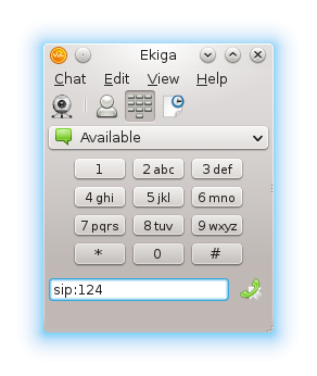 Ekiga Primary Interface